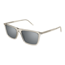 Saint Laurent SL_668-003 TRANSPARENT BEIGE MIRROR SILVER napszemüveg napszemüveg
