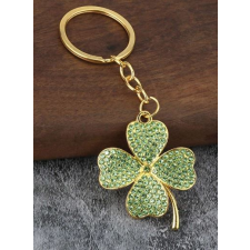 Saját Lucky Clover Négylevelű Lóhere Kulcstartó,Táskadísz kulcstartó