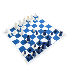 Sakkkészlet, DesignNest, Basic Crownness Chess, fehér/kék társasjáték