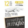 Sakota Táblakréta, kerek, SAKOTA, fehér (12db/doboz)