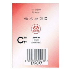  -SAKURA üvegszálas stretch térdfix, 15 DEN, 999 fekete, m:36-38 (25), 1 pár