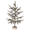 SAL KMF 80 karácsonyi dekoráció, LED-es asztali dísz havas karácsonyfa
