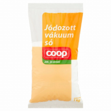 SALINEN BUDAPEST KFT Coop jódozott vákuum só 1 kg alapvető élelmiszer