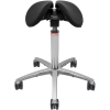 Salli MultiAdjuster nyeregszék Kárpit színe: Bőr - korall #05145, Szerkezet: króm + standard bázis, Testmagasság: Alacsony (S) - 150 cm-ig