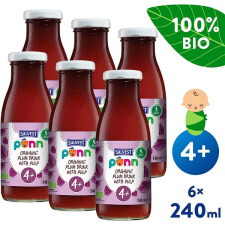 SALVEST Ponn BIO szilvalé gyümölcshússal, 6× 240 ml üdítő, ásványviz, gyümölcslé