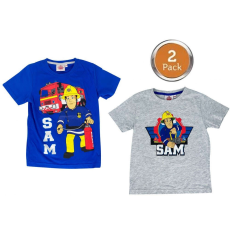  Sam a tűzoltó gyerek rövid póló 2 db-os szett 122/128 cm