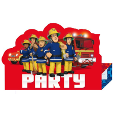 Sam a tűzoltó Party Meghívó 8 db-os party kellék