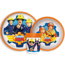 Sam a tűzoltó Rescue Mission csúszásmentes étkészlet, micro műanyag szett babaétkészlet