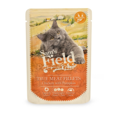 Sam's Field Sam's Field True Meat Fillets - Chicken & Pumpkin alutasakos eledel 85 g macskaeledel