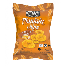  SAMAI Plantain chips natúr édes 75g főzőbanán csokoládé és édesség