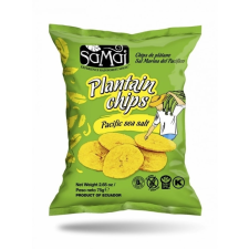 SaMai Plantain főzőbanán chips tengeri sós 75 g reform élelmiszer