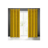  Samanta bársony sötétítő függöny mustársárga 140x250 cm