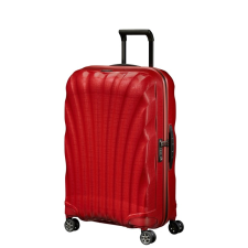 SAMSONITE C-LITE négykerekű közepes bőrönd 69 cm-piros 122860-1198 kézitáska és bőrönd
