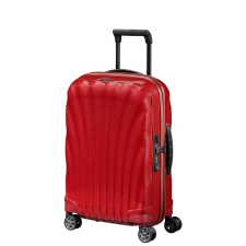 SAMSONITE C-LITE négykerekű USB-s kabinbőrönd 55cm-piros 122859-1198 kézitáska és bőrönd