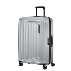 SAMSONITE NUON négykerekű bővíthető közepes bőrönd 69cm-matt ezüst 134400-4052