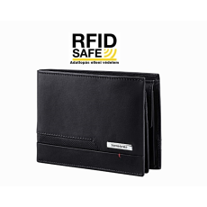 SAMSONITE PRO-DLX 5 nagy RFID védett fekete pénz és irattartó tárca 120632-1041