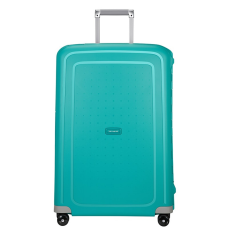 SAMSONITE S'CURE négykerekű aqua blue csatos nagy  bőrönd  75cm 49308-1012