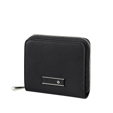 SAMSONITE ZALIA 3.0 kis körzippes, patentos fekete RFID védett női pénztárca 149535-1041 pénztárca