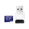 Samsung 128 GB MicroSDXC Card  Pro Plus (180 MB/s, Class 10, U3, V30, A2, adapter nélkül)