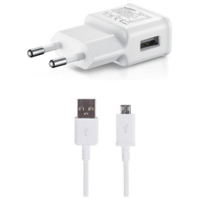 Samsung 15W úti töltőfej + microUSB adatkábel White (Bulk) (57983113735) mobiltelefon kellék