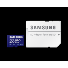 Samsung 256GB PRO Plus (2021) microSDXC UHS-I CL10 memóriakártya + Adapter memóriakártya