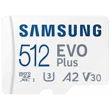 Samsung 512GB microSDXC EVO Plus Class10 U3 A2 V30 + Adapter memóriakártya