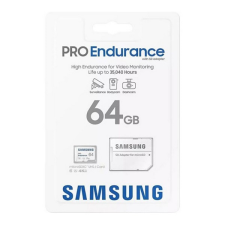 Samsung 64 GB MicroSDXC Card  PRO Endurance (100 MB/s, Class 10, U3, V30) + 1 adapter memóriakártya