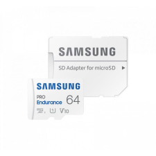 Samsung 64GB microSDXC Class10 U1 V10 PRO Endurance + adapterrel memóriakártya