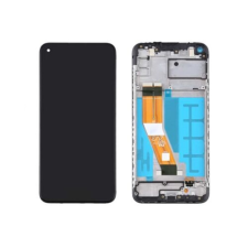 Samsung A047 Galaxy A04S, LCD kijelző érintőplexivel,  fekete mobiltelefon, tablet alkatrész