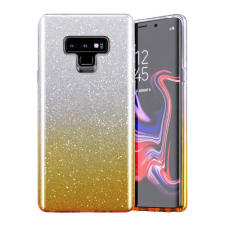 Samsung A215 Galaxy A21, Szilikon tok, Bling (Csillámos), arany tok és táska