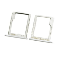 Samsung A300 Galaxy A3/A5/A7, SIM tartó, (SIM2/microSD), fehér mobiltelefon, tablet alkatrész