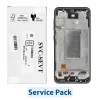 Samsung A366 Galaxy A36 5G, LCD kijelző érintőplexivel és előlap kerettel, fekete (GH82-36841A) (SERVICE PACK) (GYÁRI)