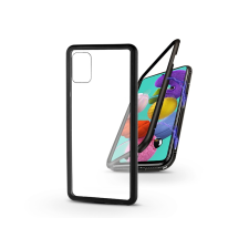 Samsung A515F Galaxy A51 mágneses, 2 részes hátlap előlapi üveg nélkül - Magneto fekete tok és táska