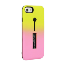 Samsung A600 Galaxy A6 2018, Hátlap tok, Ring Finger, sárga-rózsaszín tok és táska