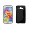 Samsung A700 Galaxy A7, Szilikon tok, S-Case, fekete