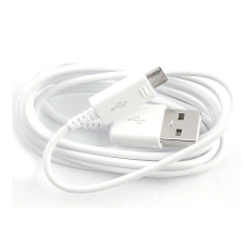 Samsung Adat- és töltőkábel, microUSB, Samsung, fehér, gyári kábel és adapter