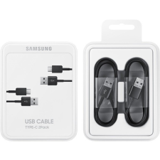 Samsung adatkábel és töltő 2db (USB - Type-C, gyorstöltés támogatás, 150cm) FEKETE (EP-DG930MBE) kábel és adapter