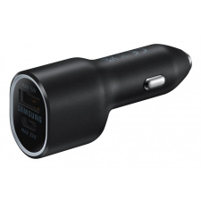 Samsung autós töltő USB A (15W) USB C (25W),Fekete mobiltelefon kellék