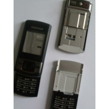 Samsung C3050 elő+mech+alsó bill.pan, Előlap, fekete mobiltelefon, tablet alkatrész