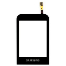 Samsung C3330 Champ 2, Érintőplexi, fekete mobiltelefon, tablet alkatrész