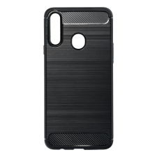 Samsung Carbon Fiber Samsung A207 Galaxy A20S fekete szilikon tok tok és táska