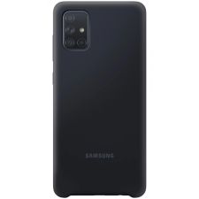 Samsung EF-PA715T Silicone Cover Galaxy A71 fekete (EF-PA715TBEG) tok és táska