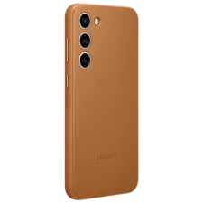 Samsung EF-VS916L Bőr hátlap Galaxy S23 Plus barna tok és táska