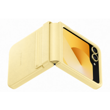  Samsung Flip 6 bőr hátlap, Sárga tok és táska