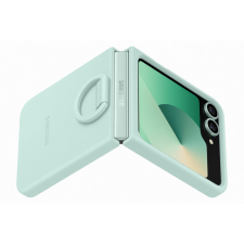 Samsung Flip 6 Szilikon tok gyűrűvel, Világos Zöld tok és táska