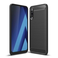 Samsung Forcell Carbon Fiber Samsung A705 Galaxy A70 fekete szilikon tok tok és táska
