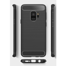 Samsung Forcell Carbon Fiber Samsung G965 Galaxy S9 Plus fekete szilikon tok tok és táska