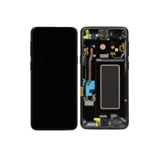 Samsung G960 Galaxy S9 gyári LCD+érintőpanel fekete kerettel mobiltelefon, tablet alkatrész