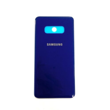 Samsung G970 Galaxy S10E, Akkufedél, (kameraplexi, ragasztó), kék mobiltelefon, tablet alkatrész
