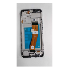Samsung Galaxy A02s kompatibilis LCD modul kerettel, OEM jellegű, fekete mobiltelefon, tablet alkatrész